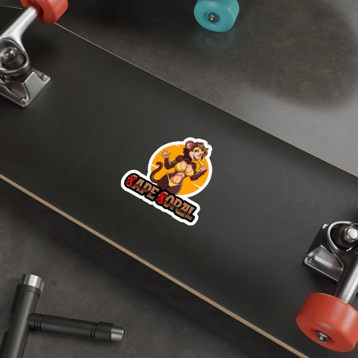 Banana Beach Babe Sticker